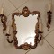 Superb set oglinda+aplice din bronz masiv in stil Rococo