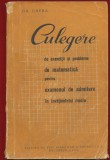 Grigore Gheba, "Culegere de exercitii si probleme de matematica pentru examenul de admitere in invatamantul mediu" - Editia II - 1962