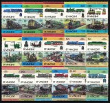 ST. VINCENT 1984/1985 - Trenuri celebre (Lideri mondiali) / serii complete MNH (2 imagini), Nestampilat