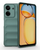 Husa Wave din Silicon compatibila Xiaomi Redmi 13C Anti-Shock, Verde, Oem