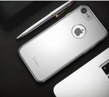 Husa iPhone 7 IPAKY Office Style Hybrid Protectie Completa, Anti-zgarieturi, Argintiu