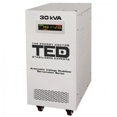 Stabilizator retea maxim 30KVA-SVC cu servomotor monofazat TED001962 SafetyGuard Surveillance foto