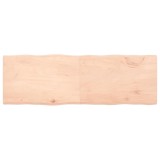 Blat masă 180x60x(2-4) cm lemn stejar netratat contur organic