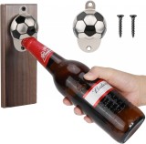 Deschizator de sticle pentru perete Pwsap, metal, argintiu/negru, 9 x 5,5 cm