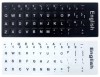 Litere autocolante pentru tastatura laptop, Active, fond alb/negru, layout standard engleza US qwerty, rezistente la apa, corectie taste notebook