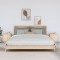 Gossi noptiere, 2 buc., 40x34x45 cm, lemn masiv de pin
