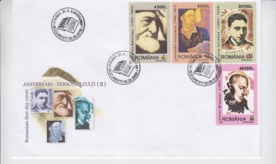 C12 - FDC Romania - Personalitati II - LP1612 - 2003 foto