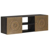 vidaXL Cabinet TV cu raft cu depozitare cu ușă Alamă 105 x 30 x 35 cm 42020077