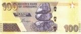 Bancnota Zimbabwe 100 Dolari 2020 (2022) - PNew UNC