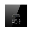 Intrerupator inteligent cu infrarosu, Tuya, Life Smart, Wi-Fi, fara nul, 1 canal, 16A, sticla securizata, Negru , @SmartWIz smw78, Altele