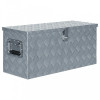 VidaXL Cutie din aluminiu, 80 x 30 x 35 cm, argintiu