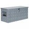 vidaXL Cutie din aluminiu, 80 x 30 x 35 cm, argintiu