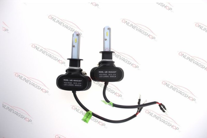 Set becuri LED H1, H3, H4, H7, 4000LM Canbus