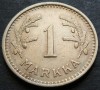 Moneda istorica 1 MARKKA - FINLANDA, anul 1933 * cod 3168, Europa