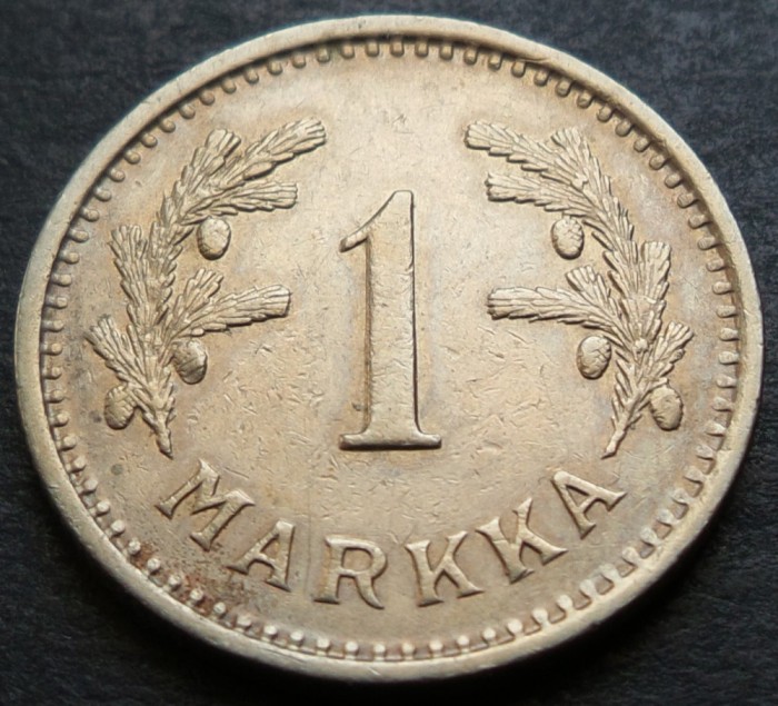 Moneda istorica 1 MARKKA - FINLANDA, anul 1933 * cod 3168