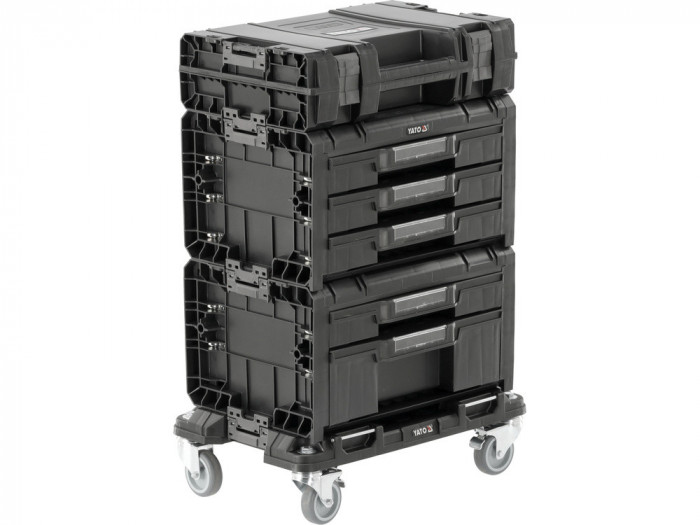 YATO Organizator/Lada mobila pentru scule cu sistem modular S12 507x326x745mm