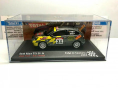 Macheta SEAT IBIZA TDI RALLYE DE SALAMANCA 2003 - Ixo, scara 1/43, noua. foto