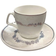 Set 12 piese cesti cafea si farfurioare ceramica 6 persoane 220ml C4079 CNN50551 foto