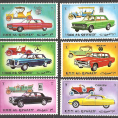 UMM AL QIWAIN 1972 AUTOMOBILE ( serie dantelata) MNH