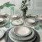 Keramika Set de vesela - Deep Green Assos - 24 bucăți - 6 persoane - Stoneware