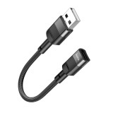 Cablu de date, Hoco U107, USB Male USB 3.0, 3A, 5Gbps, 1.2m, Negru