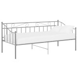 Cumpara ieftin Cadru pat canapea, gri, 90x200 cm, metal
