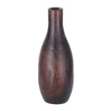 Cumpara ieftin Vaza flori lemn maro inchis 17 x 39 cm