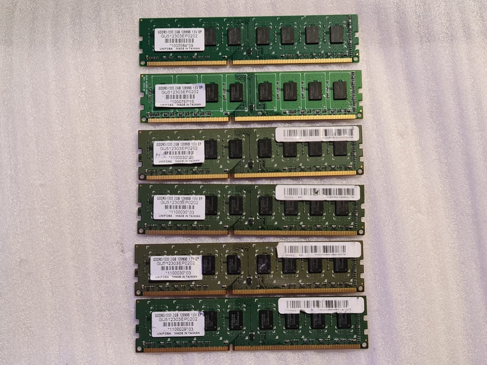 Memorie RAM desktop Unifosa 2GB PC3-10600 DDR3-1333MHz non-ECC  GU512303EP0202, DDR 3, 2 GB, 1333 mhz | Okazii.ro