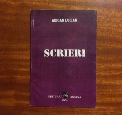 Adrian Lucian - Scrieri (2001 - Ca noua!) foto