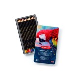 Cumpara ieftin Set creioane colorate Derwent Professional Chromaflow, cutie metalica, 12 buc/set