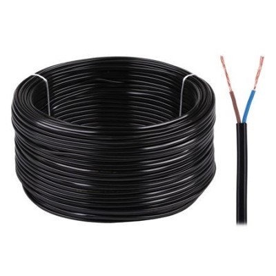 CABLU ELECTRIC OMY 2X0.75 300V NEGRU - KAB0831 foto