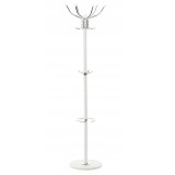 Cuier hol metalic 178 cm, 16 carlige, design minimalist, alb Household NewTrend