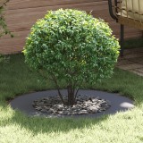 Ghiveci Rotund Antracit vidaXL, Plastic Rezistent, 80 cm, Interior/Exterior, Mare