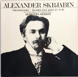 Alexander Skrjabin. Roberto Szidon &lrm;&ndash; Klaviersonaten Nos. 4-10 - &quot;Nr. 7 Weisse Messe&quot; - &quot;Nr. 9 &quot;Schwarze Messe&quot; NM / NM dublu vinil Ex Libris Elvetia
