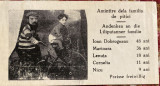 FOTO VECHE DE COLECTIE(150 x 80mm.),,AMINTIRE DELA FAMILIA DE PITICI&quot;