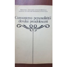 Cunoasterea personalitatii elevului preadolescent Georgeta Dan- Spinoiu, Stroe Marcus