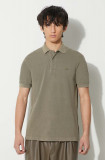 Lacoste polo de bumbac culoarea verde, uni, PH3450 S0I