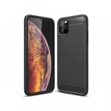 Husa iPhone 11 Pro Lemontti Carbon Negru