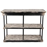 Cumpara ieftin Consola bej negru vintage 120x40x90 cm