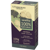 Vopsea de par bio, 100% Natural, 100 g, Nr. 1.11, Negru Indigo