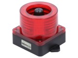 Semnalizator LED Roșu Luminos și Acustic 10-30V IP66