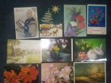 46 CARTI POSTALE ROMANIA PICTURA FLORI ETC CUTIE UNICEF