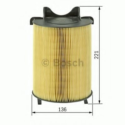 Filtru aer VW EOS (1F7, 1F8) (2006 - 2016) BOSCH 1 987 429 405 foto