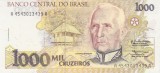 Bancnota Brazilia 1.000 Cruzeiros (1990) - P231a UNC ( vezi descriere )