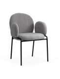 Scaun living si dining BUC281, stofa boucle, structura metalica, 100 kg