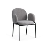 Scaun living si dining BUC281, stofa boucle, structura metalica, 100 kg