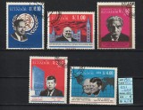 Timbre Ecuador, 1966 | Churchill, Kennedy, Schweitzer - Personalităţi | aph, Oameni, Stampilat