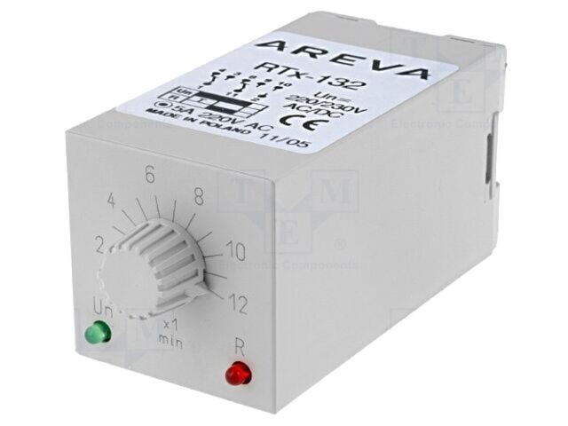 Timer DPDT 1-12min 230VAC 5A