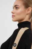 Newland pulover femei, culoarea negru, cu turtleneck