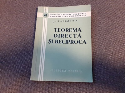 Teorema directa si reciproca- I. S. Gradstein 6/2 foto
